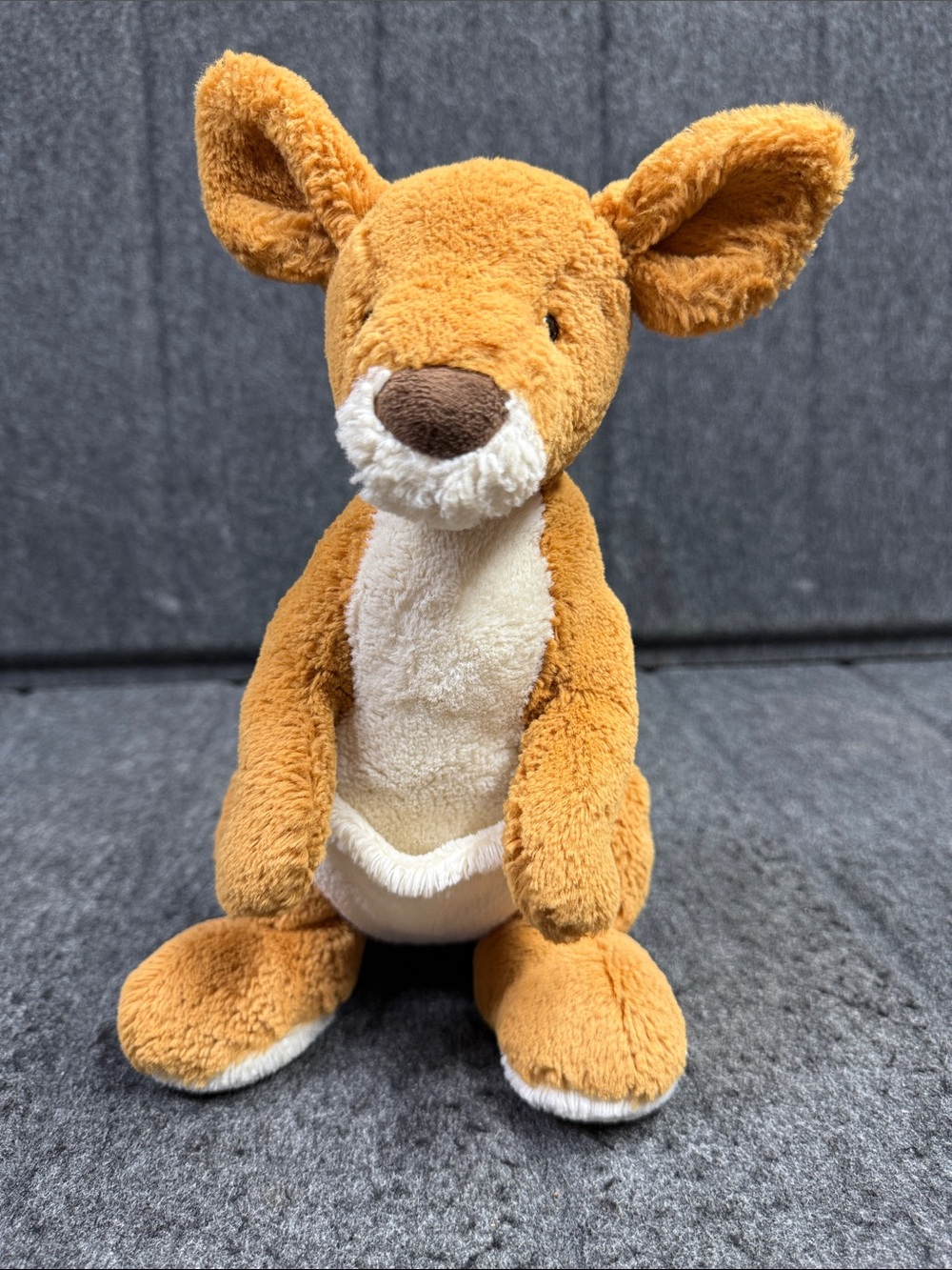 Jellycat Golden Tan & Cream Kangaroo Mom Only Plush NO TAGS